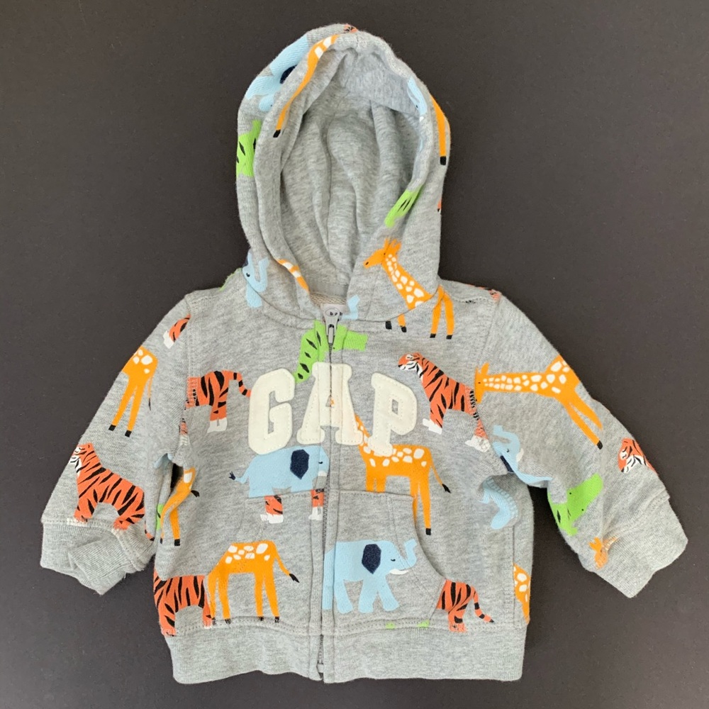Baby GAP zip up hoodie, size 3-6 months